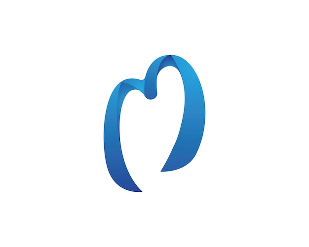 plantilla de la letra M del logotipo