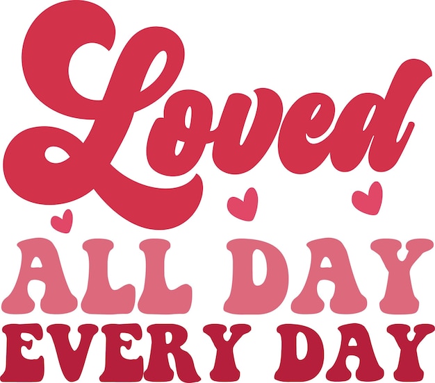Plantilla de letras para el día de San Valentín Retro Valentines Quotes Design