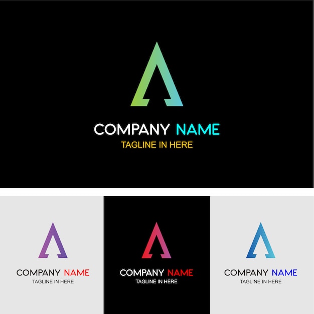 Plantilla de logo abstracto