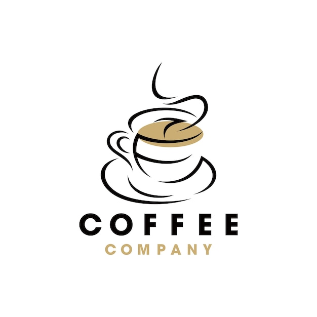 Plantilla de logo de café
