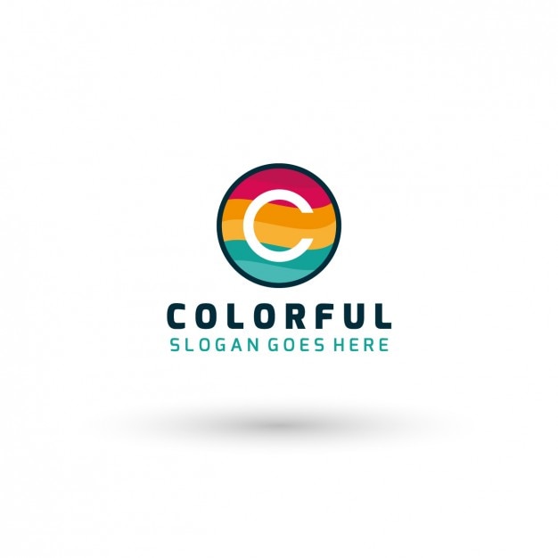 Plantilla de logo colorido