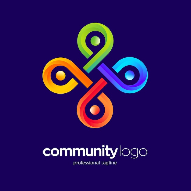 Plantilla de logo de comunidad