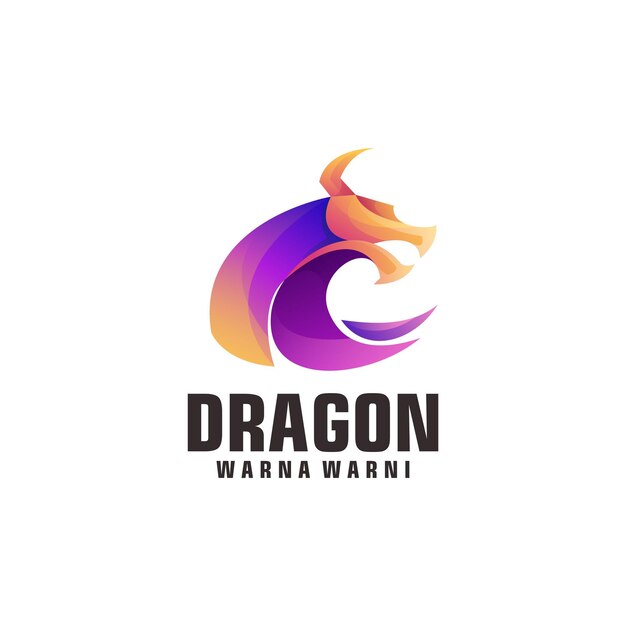 Plantilla de logo de dragón