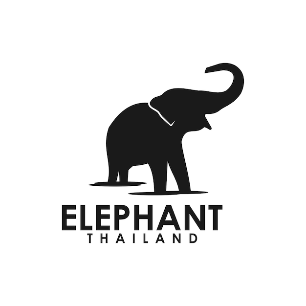 Plantilla de logo de elefante