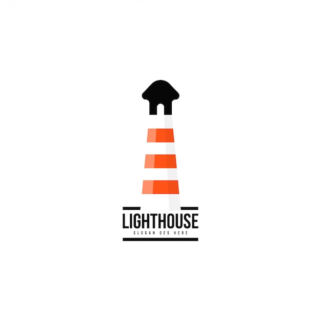 Plantilla de logo de faro