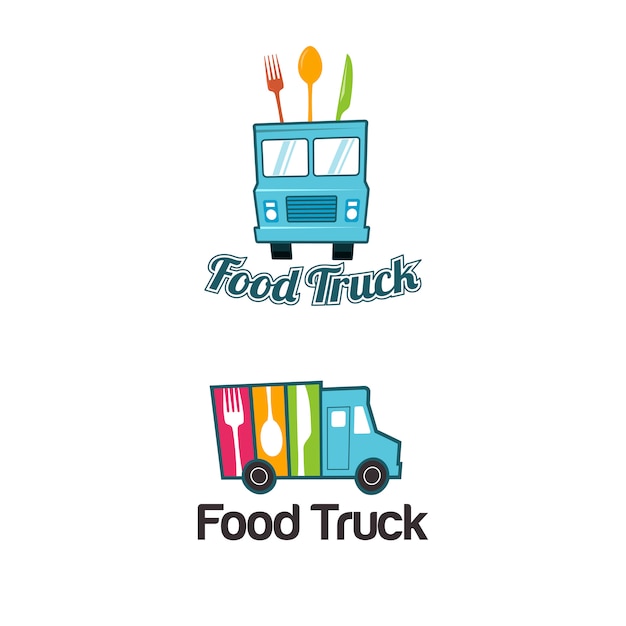 Plantilla de logo de food truck