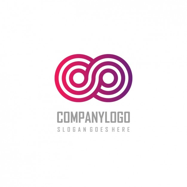 Plantilla de logo con forma abstracta