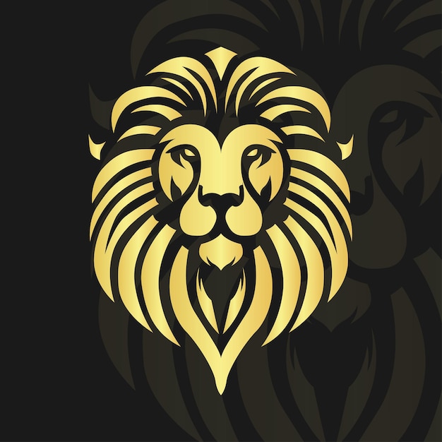 Plantilla de logo de león