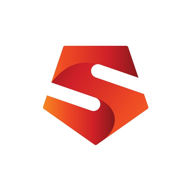 Plantilla de logo de letra S Shield