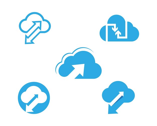Plantilla de logo de nube