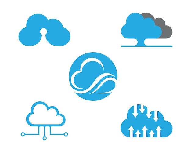 Plantilla de logo de nube