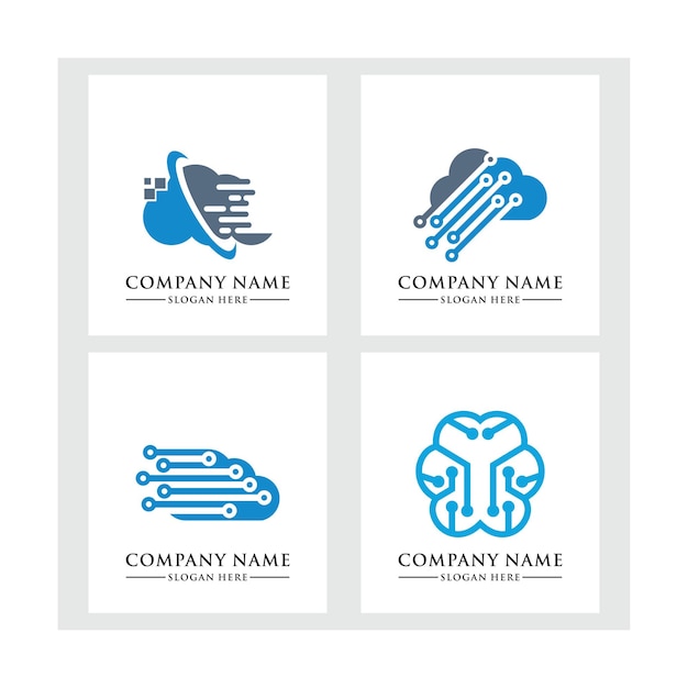 Plantilla de logo de nube