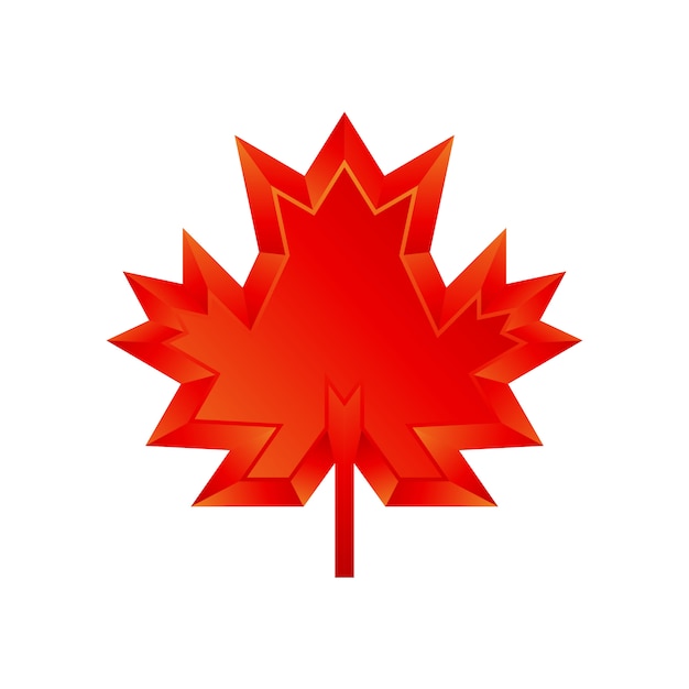 Plantilla de logotipo 3D de otoño