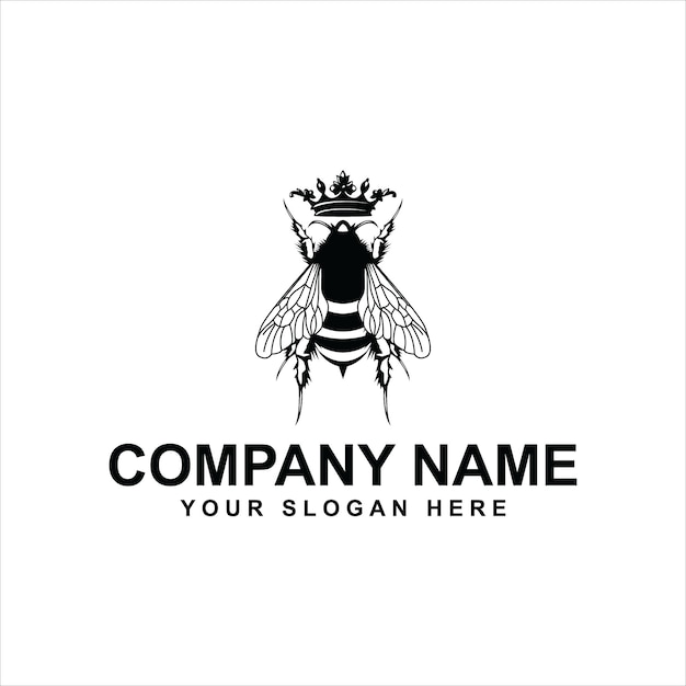 plantilla de logotipo de abeja