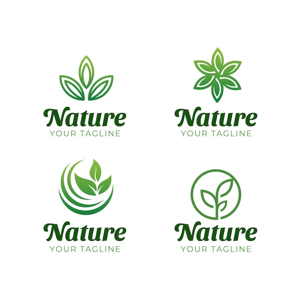 plantilla de logotipo de abstract nature fertilizantes orgánicos con elemento de hoja verde y color verde
