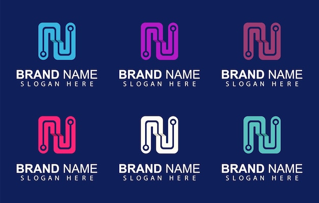Plantilla de logotipo abstracto N