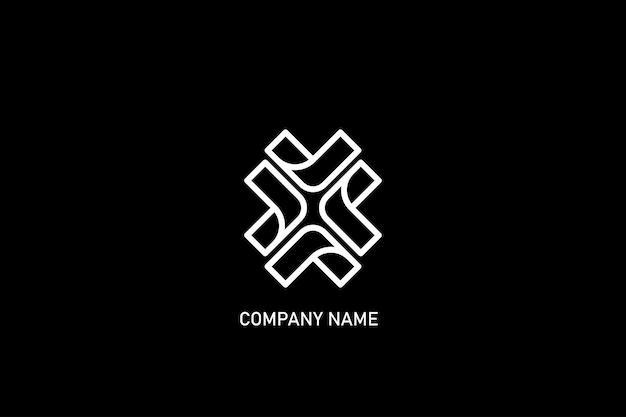 Plantilla de logotipo abstracto vectorial Diseño de logotipo para baldosas de suelo laminado de parquet
