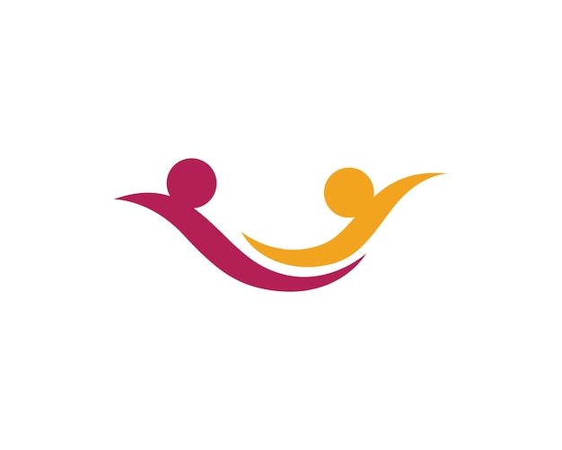 Plantilla de logotipo de adopción y cuidado comunitario