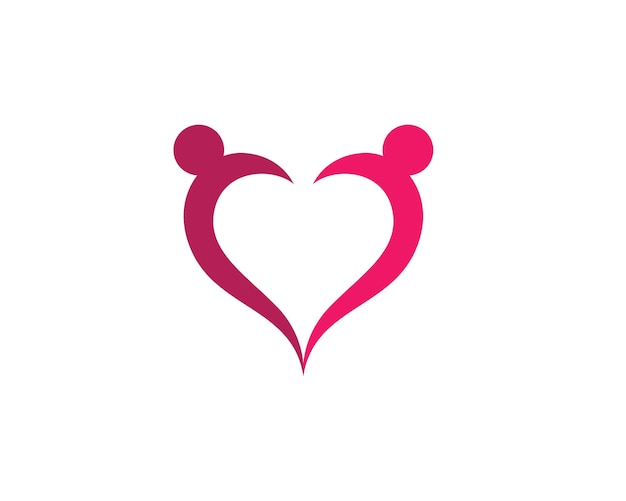 Plantilla de logotipo de adopción y cuidado comunitario