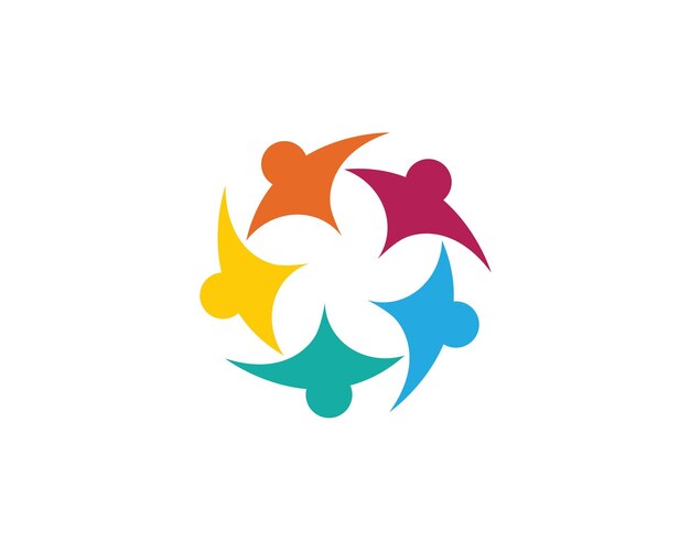Plantilla de logotipo de adopción y cuidado comunitario