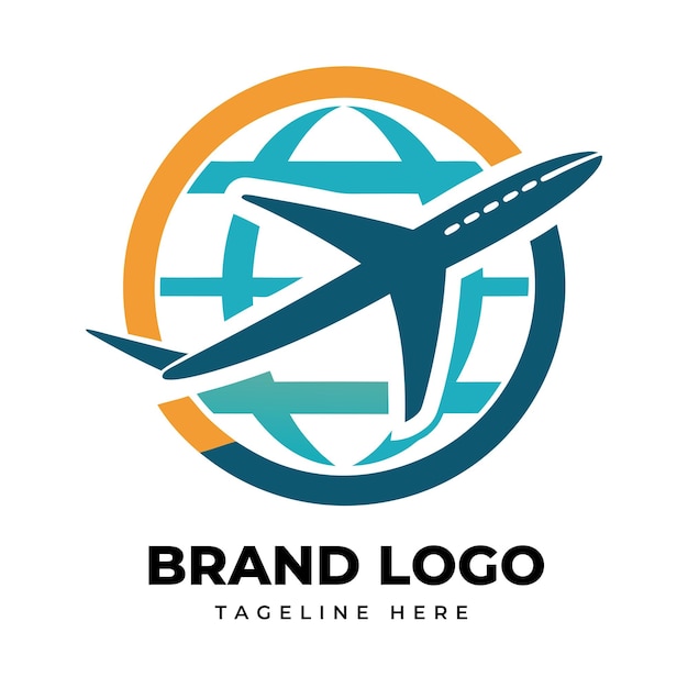 plantilla de logotipo de la agencia de viajes minimalista