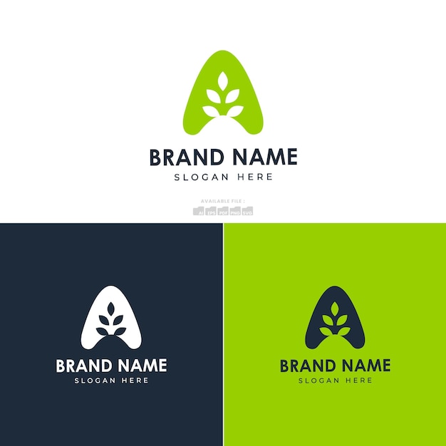 Plantilla de logotipo de agricultura simple, para empresa y uso de iconos