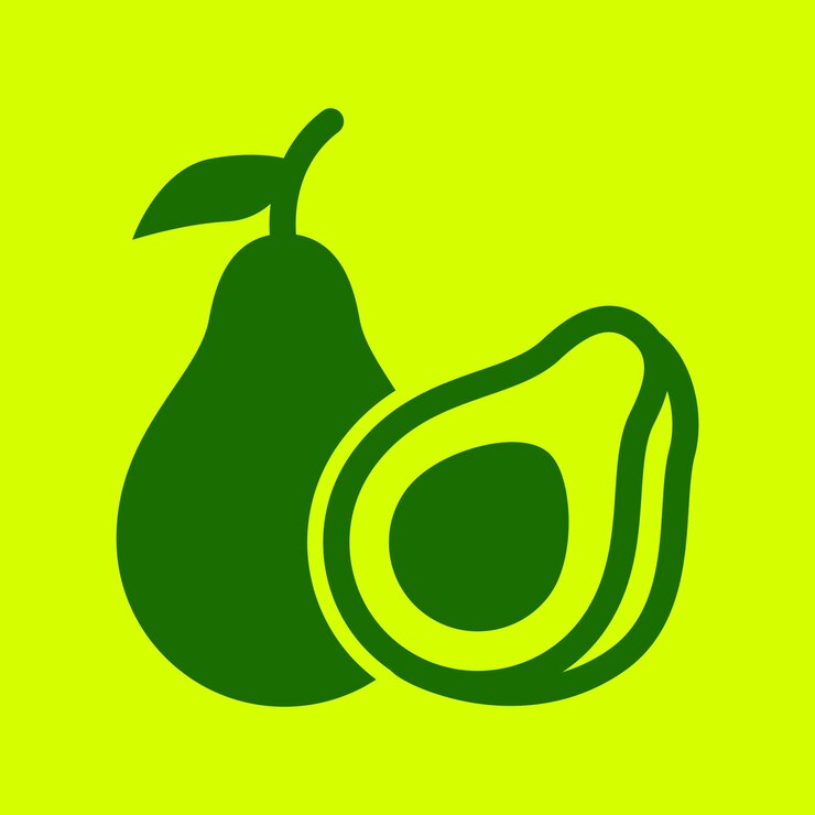plantilla de logotipo de aguacate de vector libre