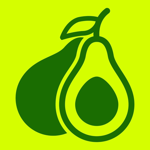 plantilla de logotipo de aguacate de vector libre