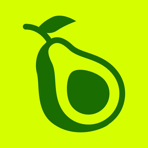 plantilla de logotipo de aguacate de vector libre