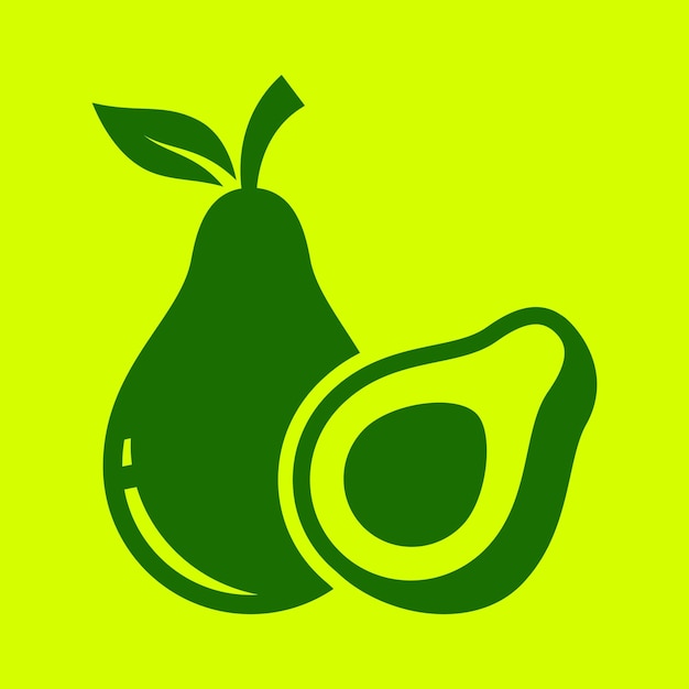 plantilla de logotipo de aguacate de vector libre