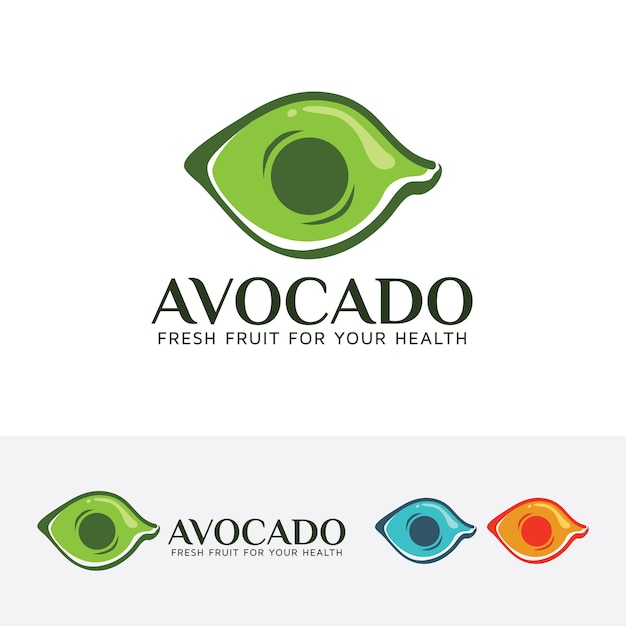 Plantilla de logotipo de aguacate