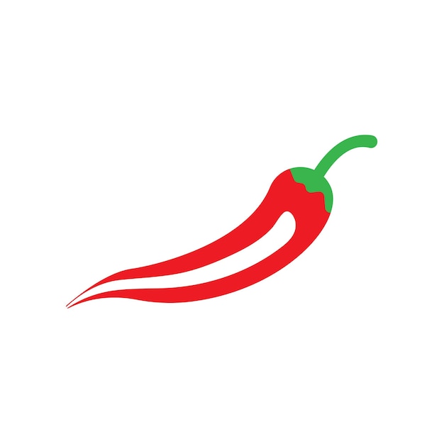 Plantilla de logotipo de ají Ilustración de vector de diseño de alimentos de verduras picantes