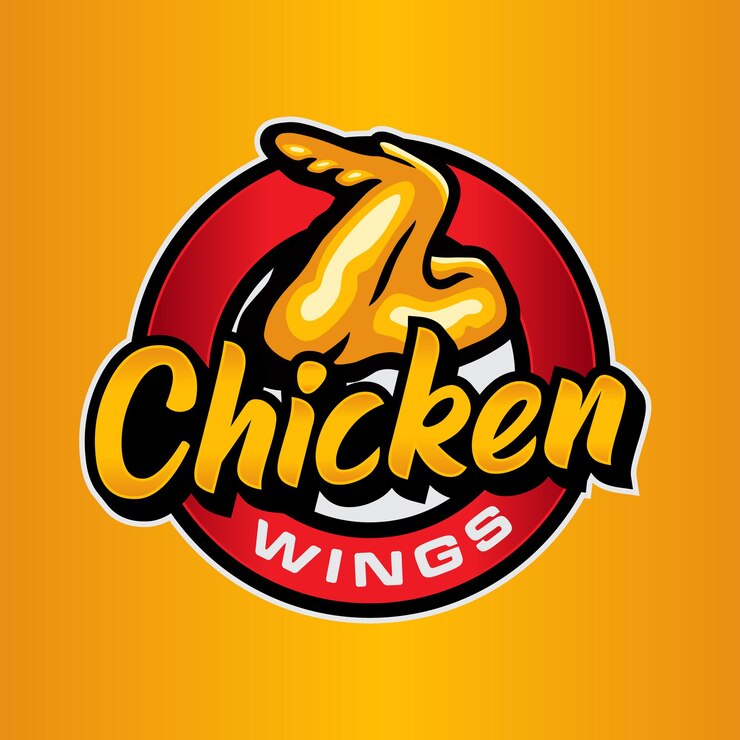 Vector plantilla de logotipo de ala de pollo