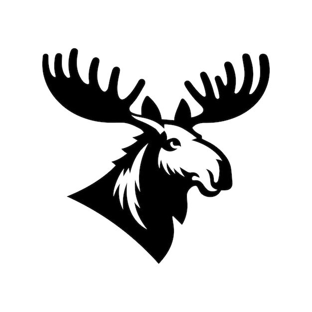 plantilla de logotipo de alce icono de identidad de marca aislado gráfico vectorial abstracto 1