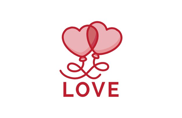 plantilla de logotipo de amor de corazón