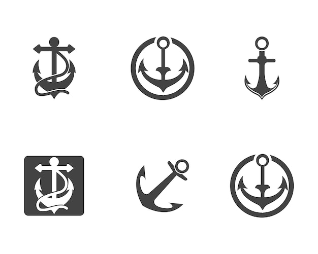 Plantilla de logotipo ancla