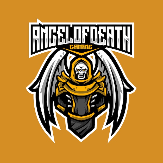 Plantilla de logotipo de angle of death esport