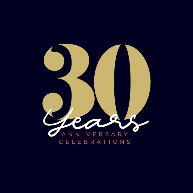 plantilla de logotipo de aniversario