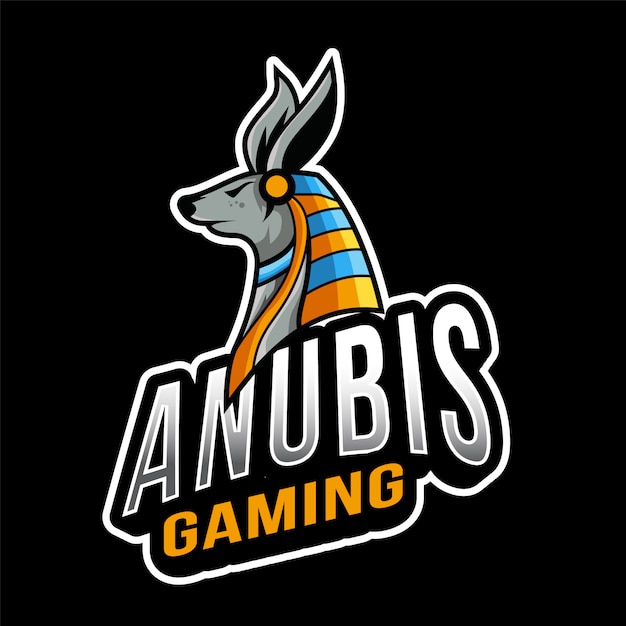 Plantilla de logotipo de anubis gaming esport