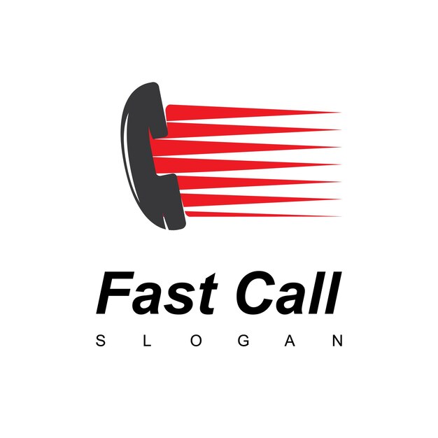 Plantilla de logotipo de la aplicación Fast Call Phone