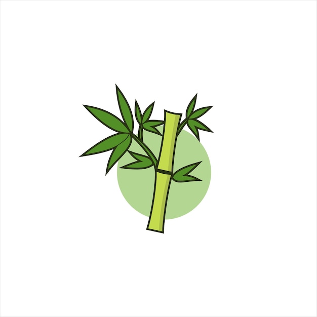 plantilla de logotipo de árbol de bambú