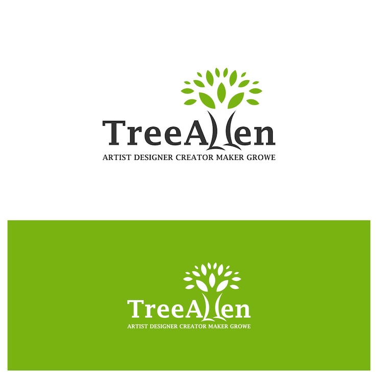 Vector plantilla de logotipo de árbol diseño de logotipo de naturaleza creativa vector concepto de logotipo de árbol