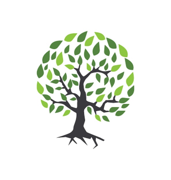 plantilla de logotipo de árbol familiar