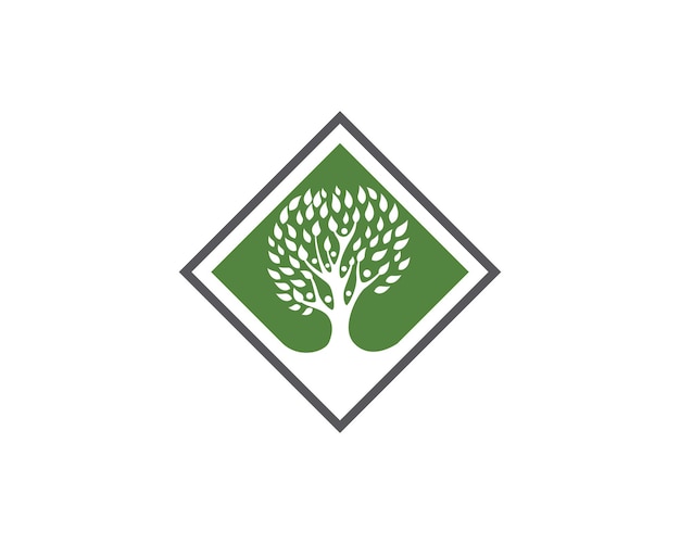 plantilla de logotipo de árbol familiar