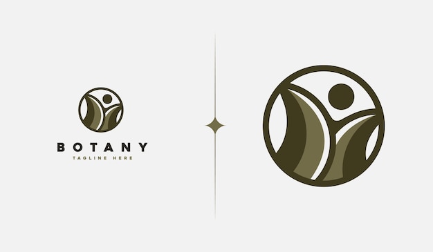 Plantilla de logotipo de árbol de flor de hoja Símbolo premium creativo universal Ilustración vectorial Plantilla de diseño mínimo creativo Símbolo para identidad empresarial corporativa