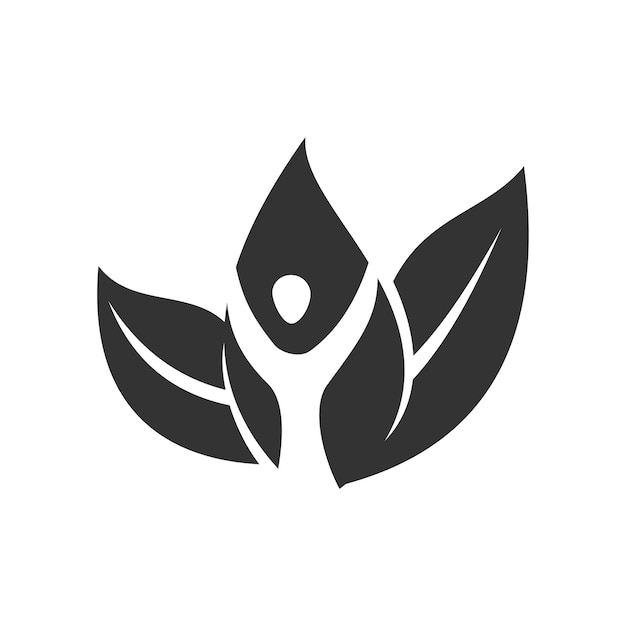 Plantilla de logotipo de árbol de vida de personas Ilustración de icono Identidad de marca Ilustración aislada y plana Gráfico vectorial