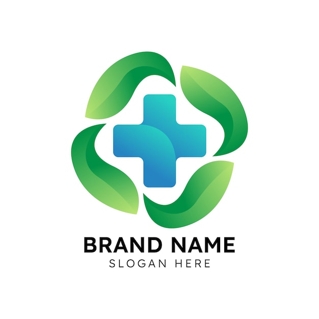 plantilla del logotipo de la asistencia médica y sanitaria
