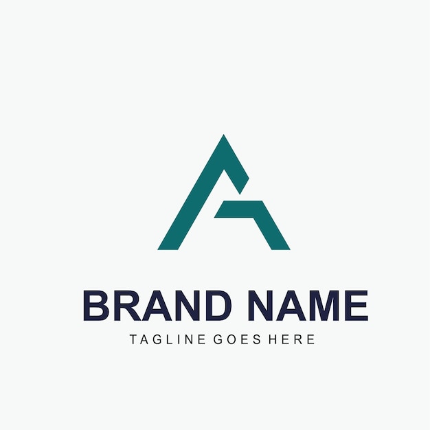 Plantilla de logotipo de ateísmo de diseño plano