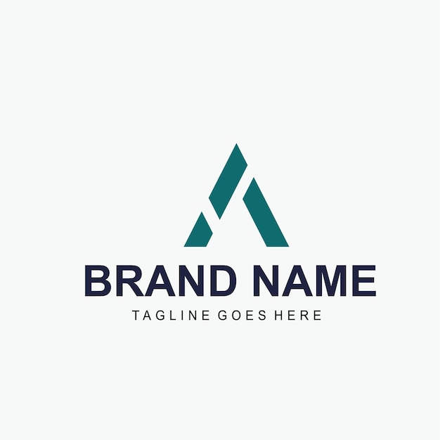 Plantilla de logotipo de ateísmo de diseño plano