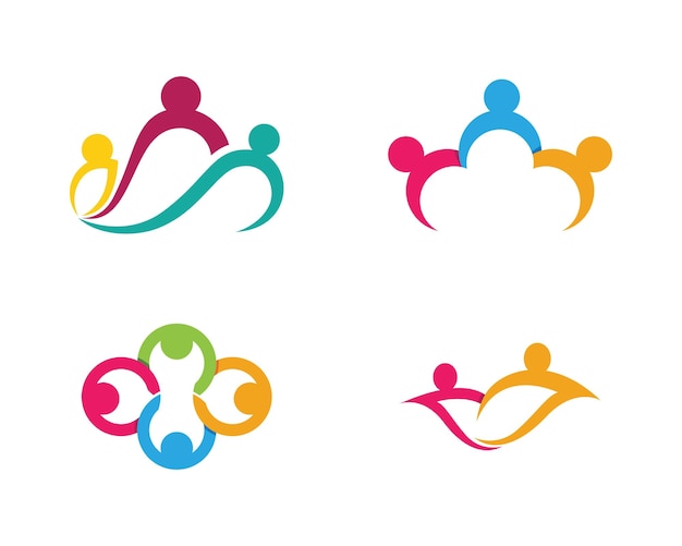 plantilla de logotipo de atención comunitaria